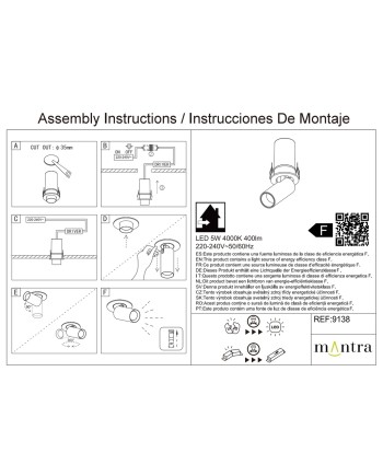 GARDA Mini * FOCO EMPOTRAR 5W 4000K BLANCO